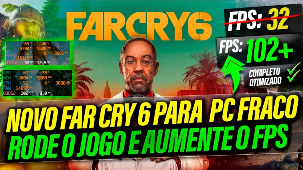 FAR CRY 6 PARA PC Fraco - COMO TIRAR O LAG DO FARCRY 6 E AUMENTAR O FPS