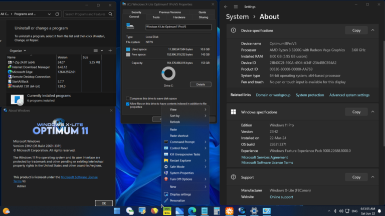 Optimum Operating Window Visualization WINDOWS 10 X- 22H2 OPTIMUM - Salvando PC Fraco