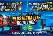 Windows 10 LTSB Plus Ultra Lite: Roda Tudo! 100% Otimizado para Jogos e Trabalhos
